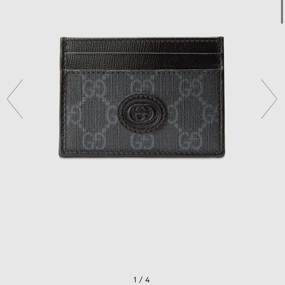 Gucci CARD CASE WITH INTERLOCKING G - Picture 1 of 10
